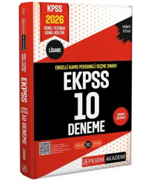 2026 E KPSS Engelli Kamu Personeli Seçme Sınavı Tamamı Çözümlü 10 Deneme Pegem Yayınları
