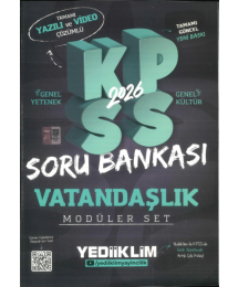 VATANDAŞLIK 2026 KPSS Genel Yetenek Genel Kültür Hem Yazılı Hem Video Çözümlü Soru Bankası Modüler Yediiklim Yayınları