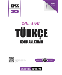 TÜRKÇE 2026 KPSS Genel Yetenek Genel Kültür Lisans Konu Anlatımlı Modüler Set Pegem Yayınları