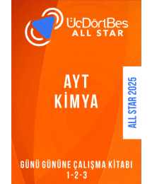 ALL STAR AYT KİMYA Günü Gününe Çalışma Kitabı (1-2-3 Hepsi Bir Arada)