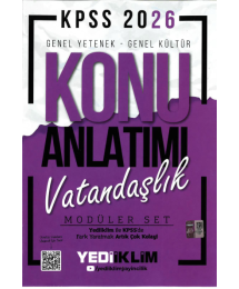 VATANDAŞLIK Yediiklim 2026 KPSS Genel Yetenek Genel Kültür Konu Anlatımı Modüler Yediiklim Yayınları