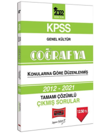 2022 KPSS Genel Kültür Coğrafya Tamamı Çözümlü Çıkmış Sorular 2012-2021