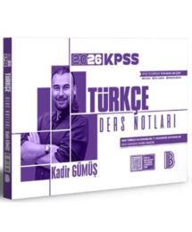2026 KPSS Türkçe Ders Notları Benim Hocam Yayınları