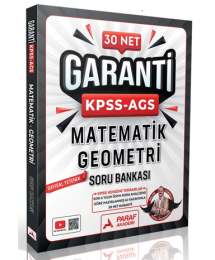 KPSS AGS Matematik - Geometri Garanti KPSS Soru Bankası Paraf Yayınları