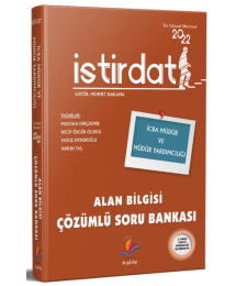 İSTİRDAT İCRA MÜDÜR VE MÜDÜR YARDIMCILIĞI ALAN BİLGİSİ ÇÖZÜMLÜ SORU BANKASI
