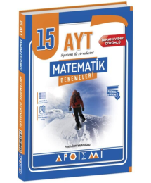 AYT Matematik 15 Çözümlü Deneme Apotemi Yayınları