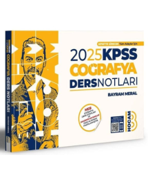 Benim Hocam Yayınları 2025 KPSS Coğrafya Video Ders Notları