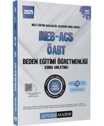 2025 MEB-AGS-ÖABT Beden Eğitimi Öğretmenliği Konu Anlatımlı Pegem Akademi Yayıncılık