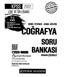 2022 KPSS LİSE VE ÖNLİSANS COĞRAFYA SORU BANKASI