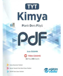 TYT Kimya Planlı Ders Föyü PDF Eğitim Vadisi Yayınları