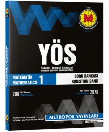 YÖS Matematik 1 Konu Özetli Soru Bankası Orta Seviye Metropol Yayınları