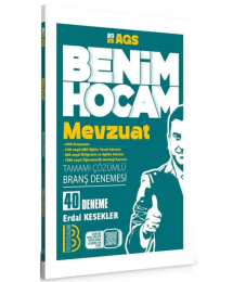 2025 MEB-AGS Mevzuat 40 Deneme Çözümlü Benim Hocam Yayınları