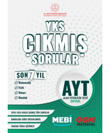 AYT Sayısal (Mat-Fizik-Kimya-Biyoloji) Çıkmış Sorular 2018-2024 Mebi