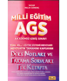 Makro Kitap 2025 MEB-AGS Türk Milli Eğitim Sistemi Mevzuatı Ders Notları ve Tarama Soruları Tek Kitap