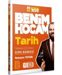 2026 KPSS AGS Tarih Tamamı Çözümlü Soru Bankası Benim Hocam Yayınları