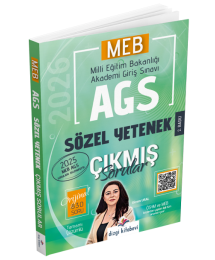 2026 MEB-AGS Sözel Yetenek Çıkmış Sorular Çözümlü - Gizem Ural Dizgi Kitap