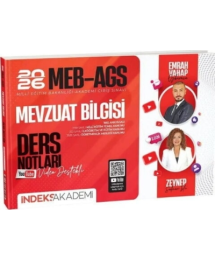 2026 MEB-AGS Mevzuat Bilgisi Video Ders Notları İndeks Akademi Yayıncılık