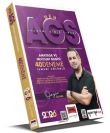 2026 MEB-AGS Anayasa ve Mevzuat Bilgisi Tamamı Çözümlü 40 Deneme Yargı Yayınevi