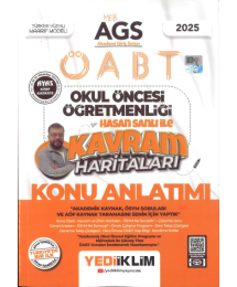 2025 MEB AGS ÖABT Okul Öncesi Öğretmenliği Hasan Sanlı İle Kavram Haritaları Konu Anlatımı Yediiklim Yayınları