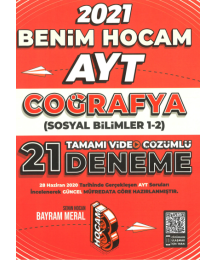 AYT Coğrafya Tamamı Video Çözümlü 21 Deneme Sınavı
