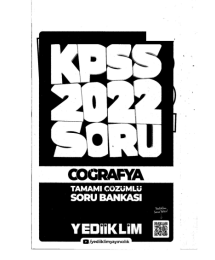 2022 KPSS GY GK COĞRAFYA Soru Bankası MODÜLER