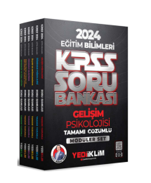 2024 KPSS Eğitim Bilimleri Tamamı Çözümlü Soru Bankası Modüler Set GELİŞİM PSİKOLOJİSİ