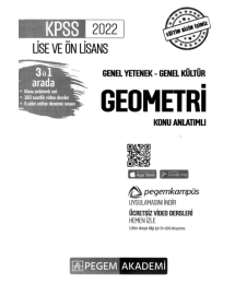 2022 KPSS LİSE VE ÖNLİSANS GEOMETRİ KONU ANLATIMI