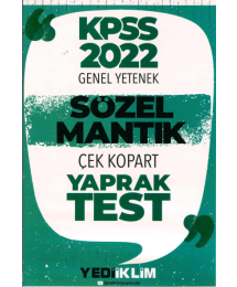 SÖZEL MANTIK ÇEK KOPART YAPRAK TEST