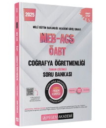 2025 MEB-AGS-ÖABT Coğrafya Öğretmenliği Tamamı Çözümlü Soru Bankası Pegem Akademi Yayıncılık