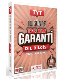 YKS TYT Dil Bilgisi Türkçenin Matematiği 10 Günde Temel Atma Garanti Video Ders Kitabı - Gamze Özdin Paraf Akademi Yayınları