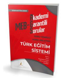 MEB-AGS Türk Eğitim Sistemi Soru Temelli Konu Anlatımı Pelikan Yayınları