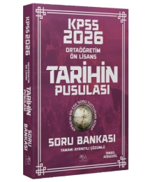 2026 KPSS Lise Ortaöğretim Ön Lisans Tarihin Pusulası Soru Bankası Çözümlü - İsmail Adıgüzel CBA Yayınları