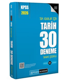2026 KPSS Tüm Adaylar İçin Tarih 30 Deneme Tamamı Çözümlü Pegem Yayınları