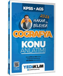 2026 KPSS AGS Coğrafya Konu Anlatımı -Hakan Bileyen Yediiklim Yayınları