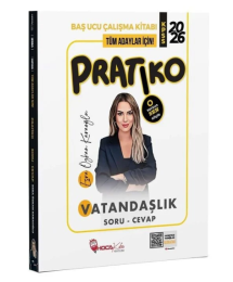 2026 KPSS Vatandaşlık Pratiko Soru Cevap Çalışma Kitabı Hoca Kafası Yayınları