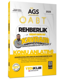 2025 MEB AGS ÖABT Rehberlik Hasan Sanlı ile Kavram Zihin Haritaları ve Özet Konu Anlatımı Yediiklim Yayınları