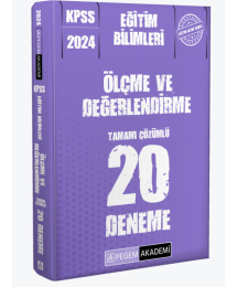 2024 KPSS Eğitim Bilimleri Ölçme ve Değerlendirme 20 Deneme