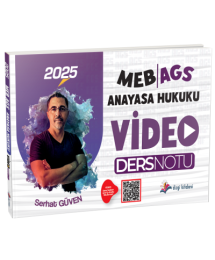 2025 MEB AGS Anayasa Hukuku Video Ders Notu Dizgi Kitap