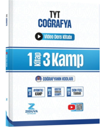 Coğrafyanın Kodları TYT Coğrafya 1 Kitap 3 Kamp Video Ders Kitabı Zeduva Yayınları